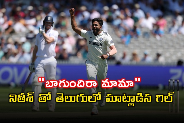 Shubman Gill Praises Nitish Kumar Reddy in Telugu