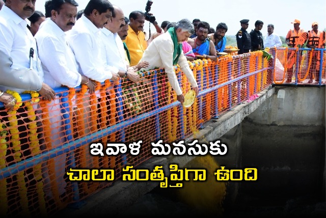 Chandrababu Naidu Expresses Satisfaction Over Handri Neeva Project
