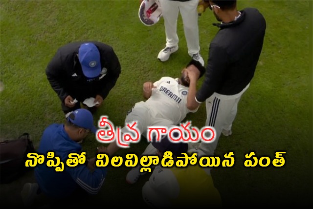 Bleeding Rishabh Pant Taken Off The Field In Ambulance During Fourth Test