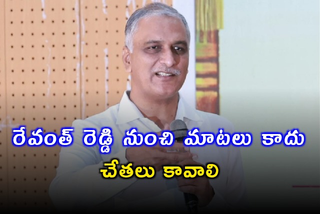 Harish Rao Demands Action Not Words From Revanth Reddy
