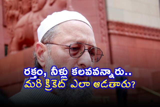 Asaduddin Owaisi questions India Pakistan cricket ties