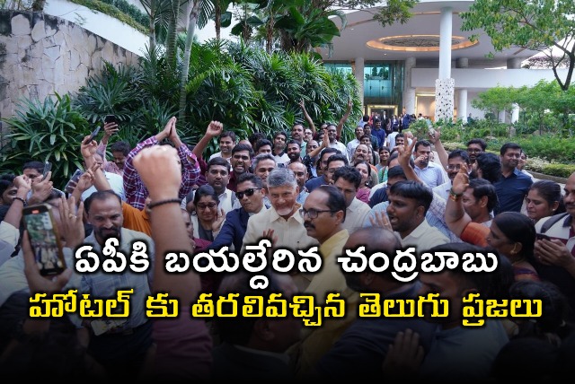 Chandrababu Naidu Leaves Singapore Telugu People Gather to Bid Farewell