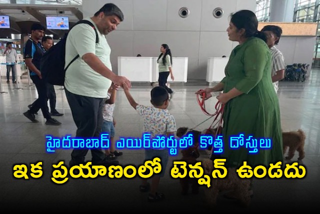 Hyderabad Airport Introduces Therapy Dogs To Help Travellers Deal With Anxiety