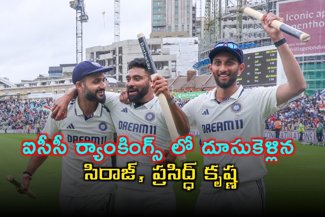 Mohammed Siraj and Prasidh Krishna Surge in ICC Rankings