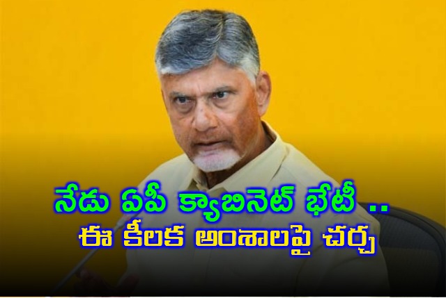 Chandrababu Naidu AP Cabinet Meeting Today Key Discussions