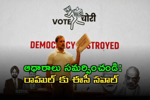 Rahul Gandhi Challenged by ECI to Apologize or Provide Evidence