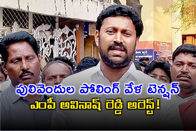 Avinash Reddy Arrested Amid Tension at Pulivendula Polling