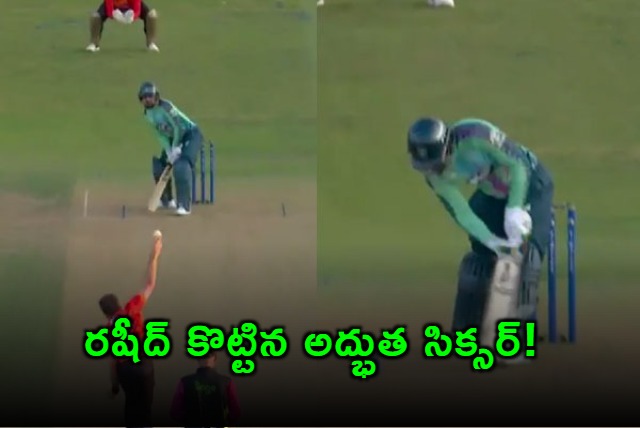 Rashid Khan Hits Unbelievable Six in The Hundred League