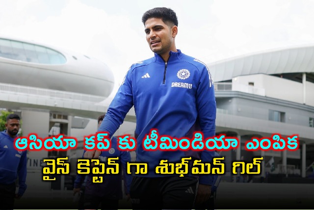 Shubman Gill Named Vice Captain for Asia Cup 2025