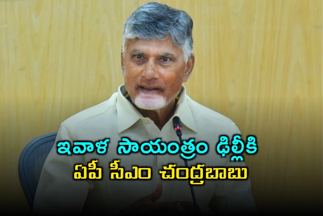 Chandrababu Naidu to Visit Delhi Today