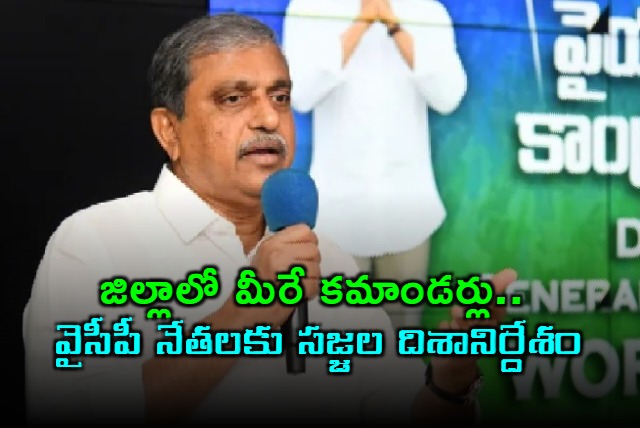 Sajjala Ramakrishna Reddy Directs YSRCP Leaders in Districts