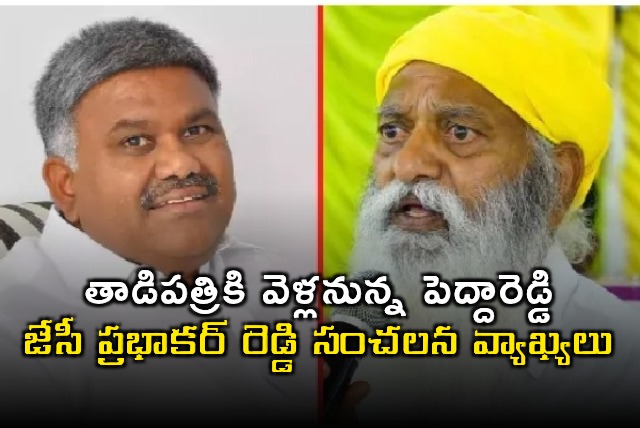 JC Prabhakar Reddy Comments on Pedda Reddys Tadipatri Visit