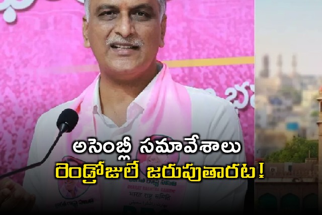Harish Rao Slams Congress for Mud Politics on Floods