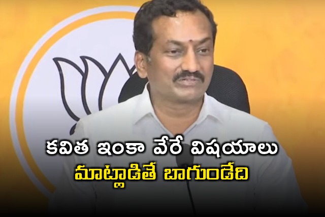 Raghunandan Rao Comments on Kavitha Press Meet