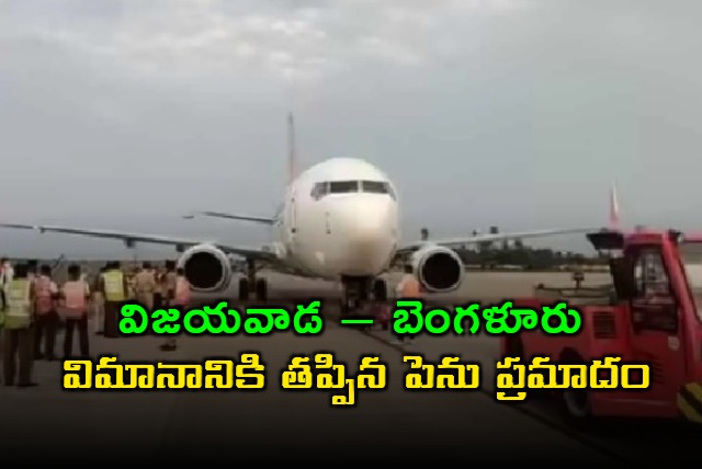 Vijayawada Bengaluru Flight Safe Landing After Bird Hi