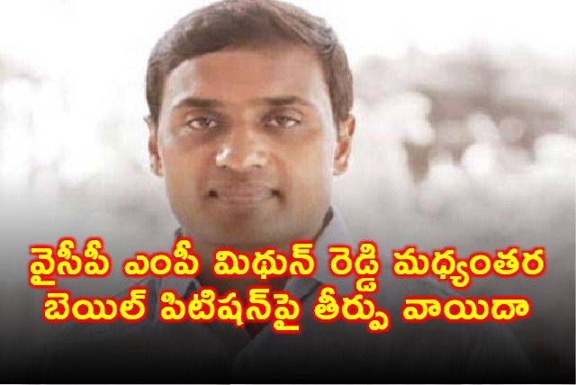Mithun Reddy Interim Bail Plea Verdict Adjourned