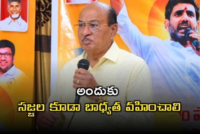 Gorantla Butchaiah Choudary demands Sajjalas accountability