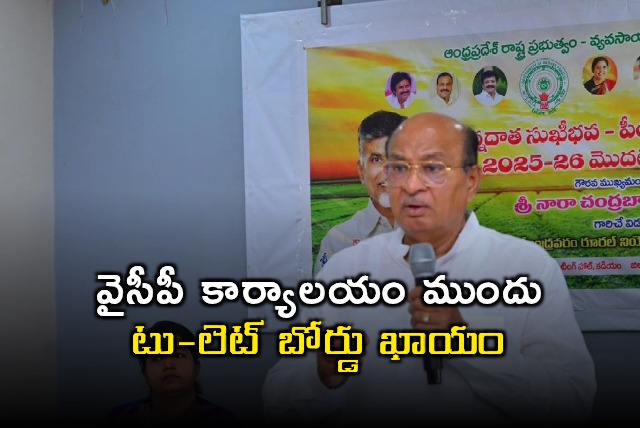 Gorantla Butchaiah Choudary Says YCP Office Will Have ToLet Board Soon