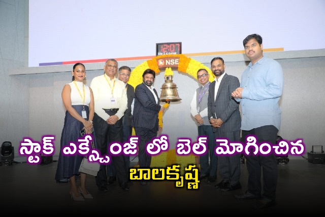 Nandamuri Balakrishna Rings Stock Exchange Bell First South Actor