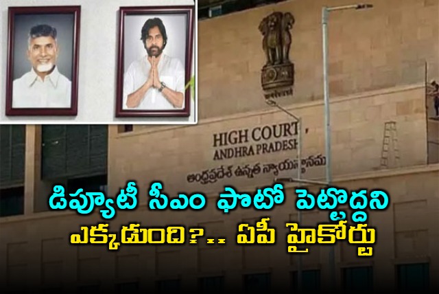 Pawan Kalyan Photo Issue Questioned by AP High Court