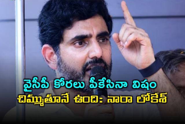 Nara Lokesh slams YSRCP for fake video propaganda