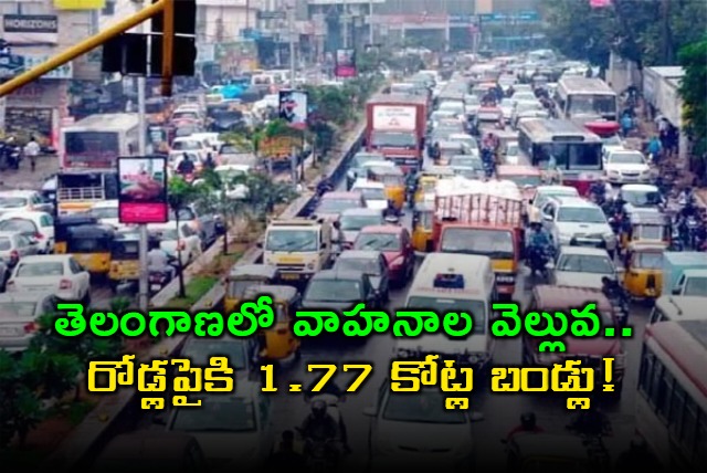 Telangana vehicle growth 150 percent in a decade