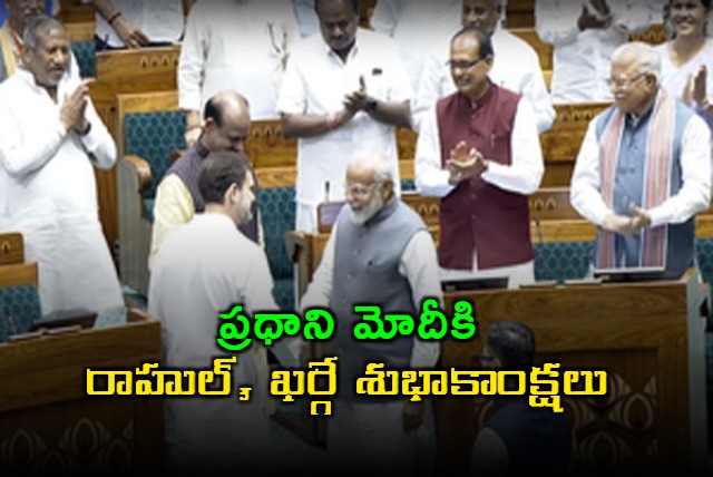 Rahul Gandhi Kharge wish good health to PM Modi on his birthday