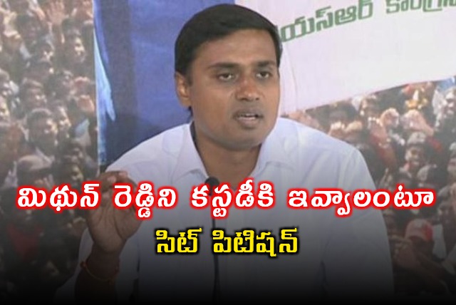 Mithun Reddy Custody Petition Filed by SIT in Liquor Case