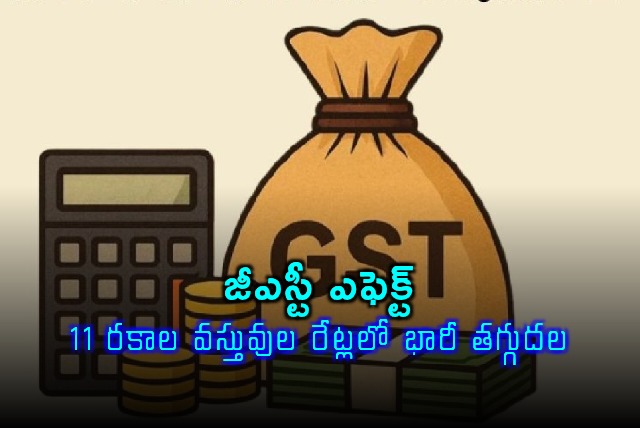 GST Impact 11 Items Cheaper After Tax Rate Cut