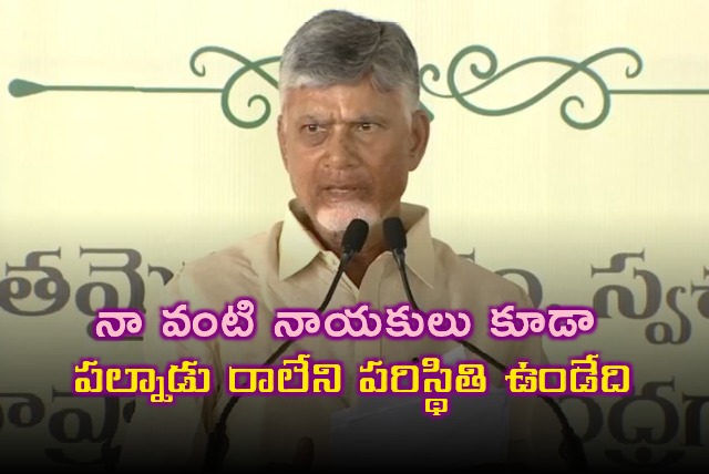 Chandrababu Naidu I couldnt even visit Palnadu