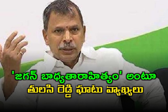 YS Jagan Irresponsible Remarks by Tulasi Reddy