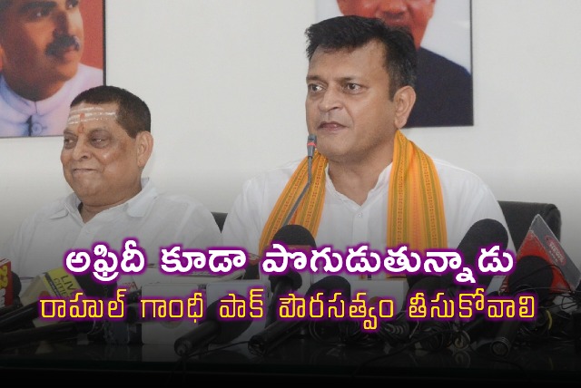 BJP Leader Says Rahul Gandhi Should Take Pakistani Citizenship