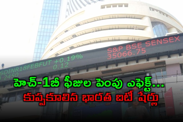 H1B Visa Fee Hike Impact Indian IT Stocks Crash