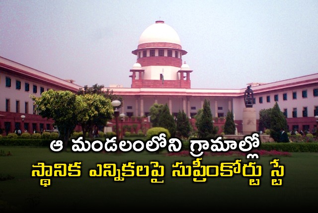 Telangana Elections Supreme Court Stays Local Elections in Mangapet Mandal