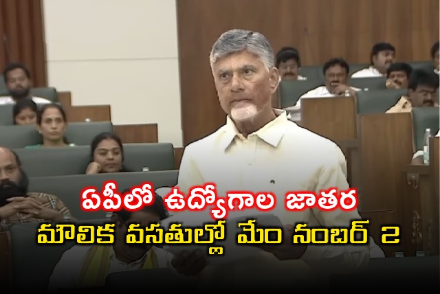 Chandrababu Naidu announces job creation and infrastructure progress in AP