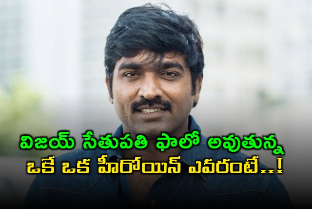 Who is the only heroine Vijay Sethupathi follows on social media