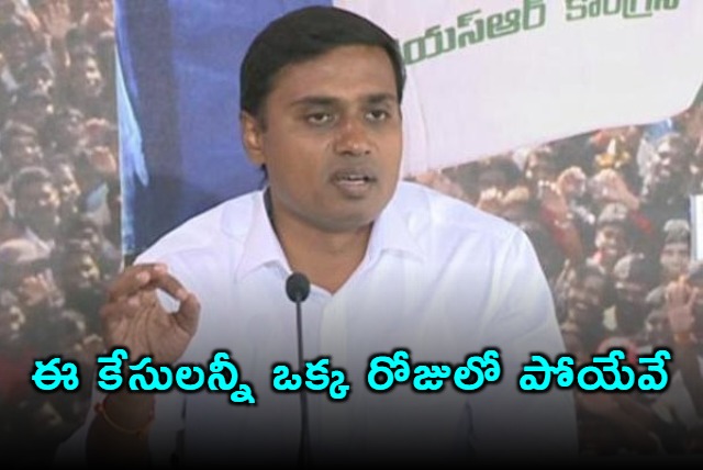 Mithun Reddy All These Cases Will Disappear in a Day