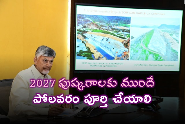 Chandrababu Naidu Orders Completion of Godavari Before 2027 Pushkaralu