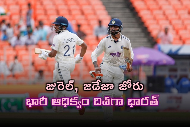 Dhruv Jurel and Jadeja propel India to big lead in first Test