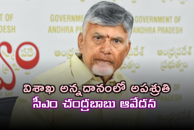 Chandrababu Naidu Reacts to Visakhapatnam Annadanam Mishap