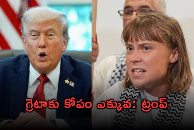 Trump says Greta Thunberg has anger management issues
