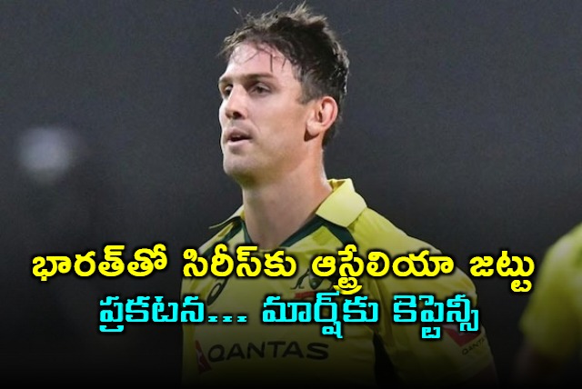 Mitchell Marsh Leads Australia as Cummins Rests for India Series