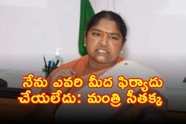 Seethakka Clarifies No Complaint Filed Regarding Medaram Temple Works