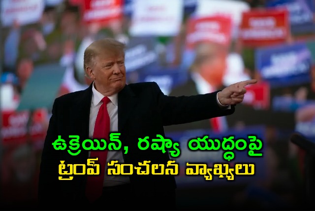 Trump says Ukraine war could have ended in a week