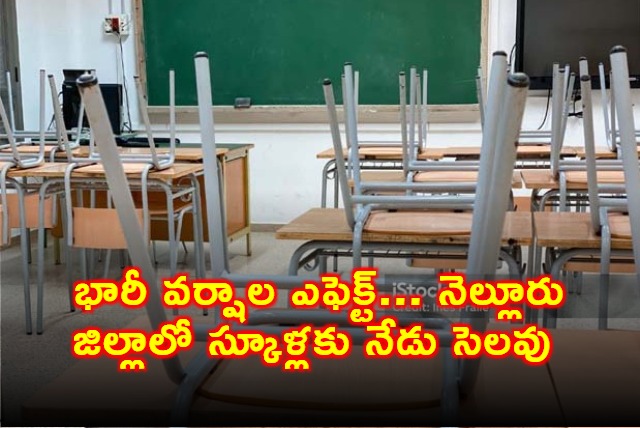 Nellore schools closed Wednesday due to heavy rains
