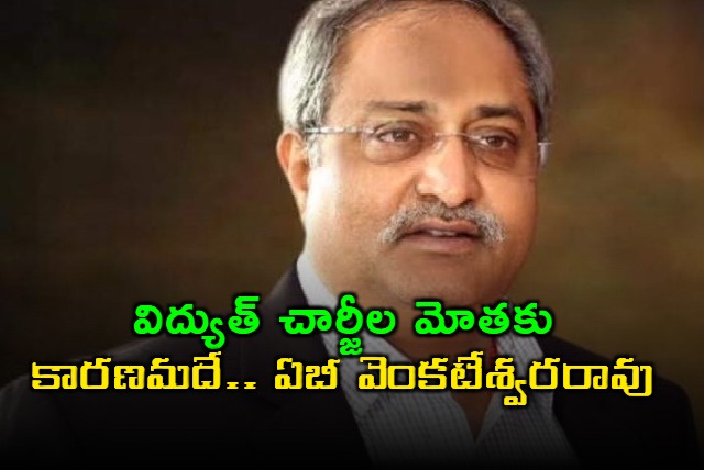 AB Venkateswara Rao Alleges Corruption Behind Electricity Charges