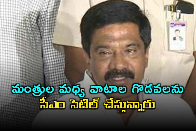 Vemula Prashanth Reddy alleges CM settling disputes among ministers