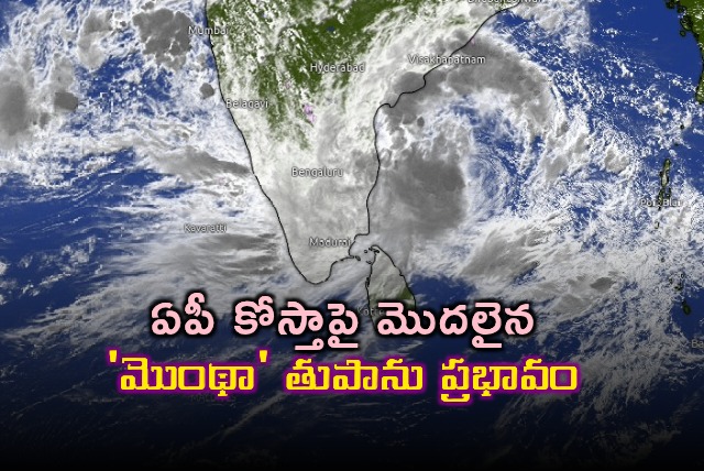 Montha Cyclone Impact Begins on AP Coast