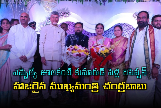 Chandrababu Naidu Attends MLA Joolakanti Sons Wedding Reception