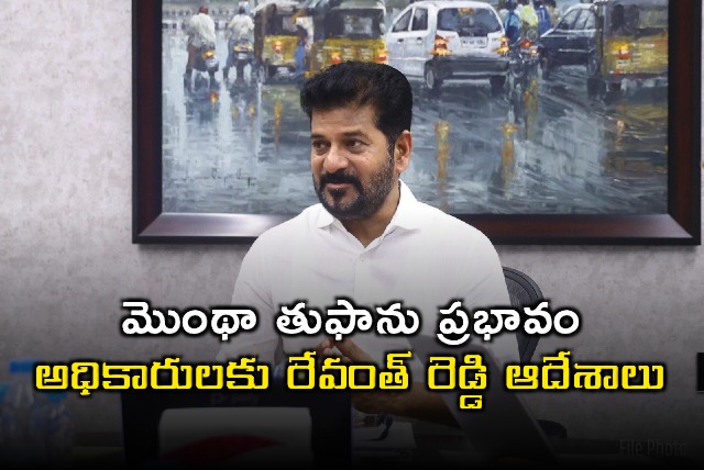 Revanth Reddy Orders Alert for Montha Cyclone Impact